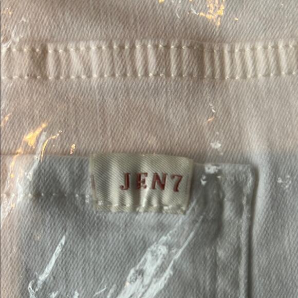 NWT Jen7 by 7 For All Mankind Slim Straight Jeans White Size 16 - Picture 5 of 5